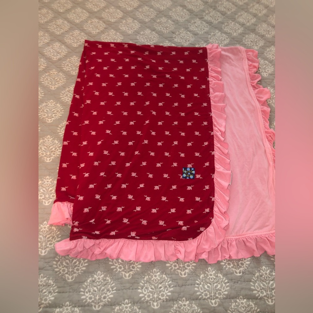 Kickee Pants Rose Bud Ruffle Blanket